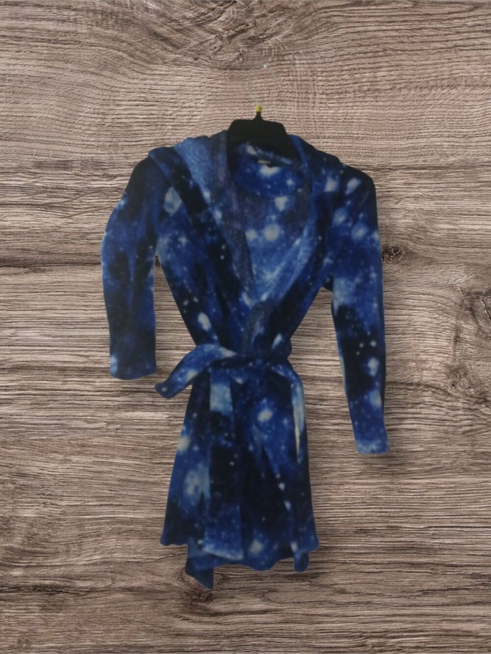 Lands' End Kids Galaxy Print Plush Fleece Robe Size 10
